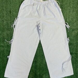 Striped Blue Women's Trousers